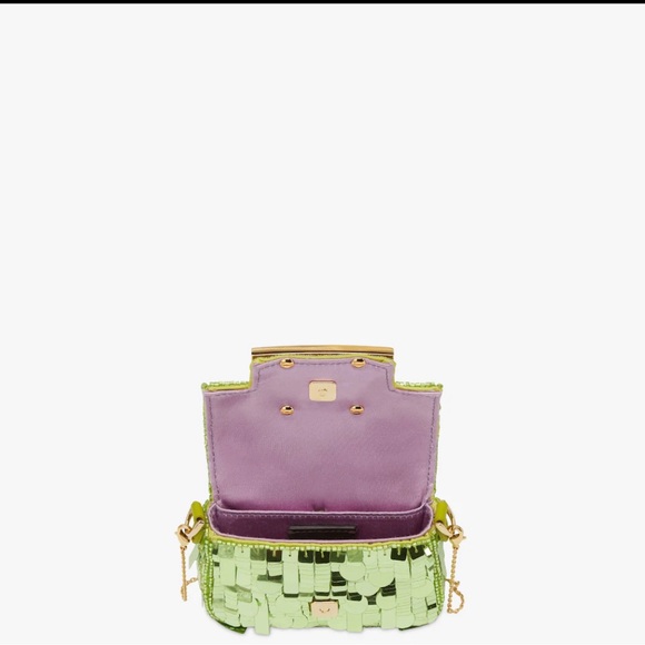 Fendi baguette nano charm - acid green sequins - Picture 9 of 9